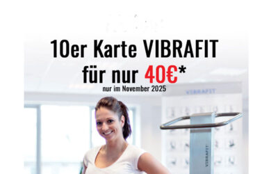 Sonderaktion November Vibrafit: 10er Karte