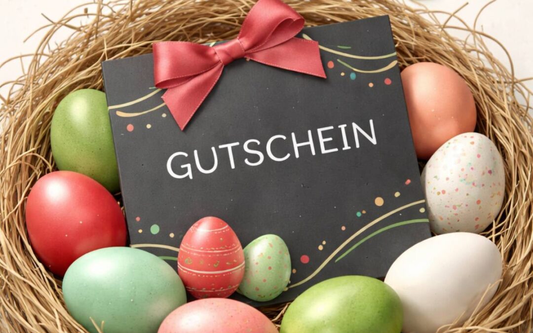 Leg zum Osterfest einen Gutschein ins Osternest